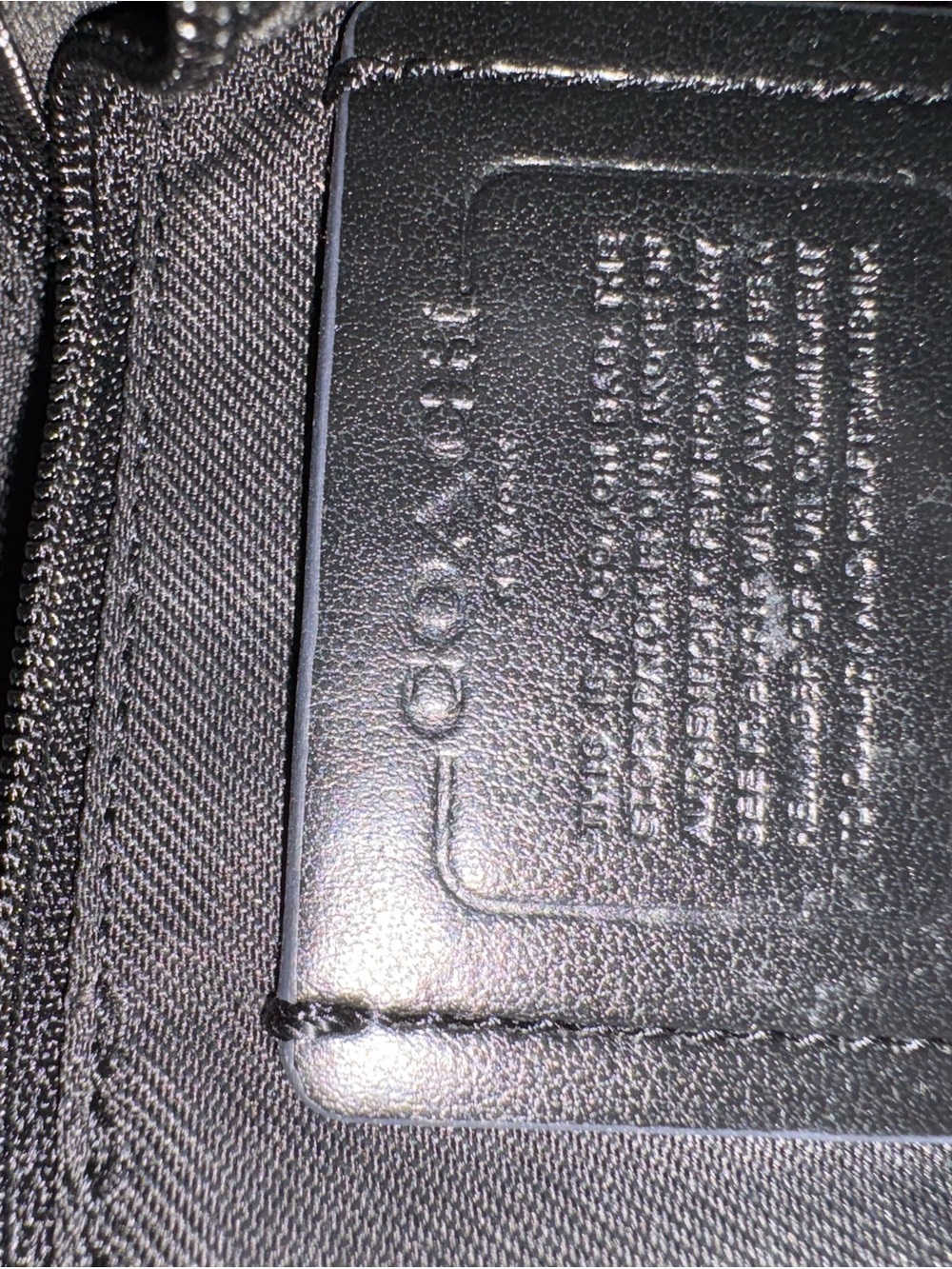 Coach Navy Varsity Stripe Satchel Crossbody – Style F57842 - Picture 8 of 8